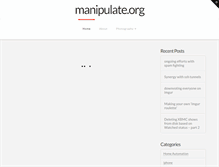 Tablet Screenshot of manipulate.org